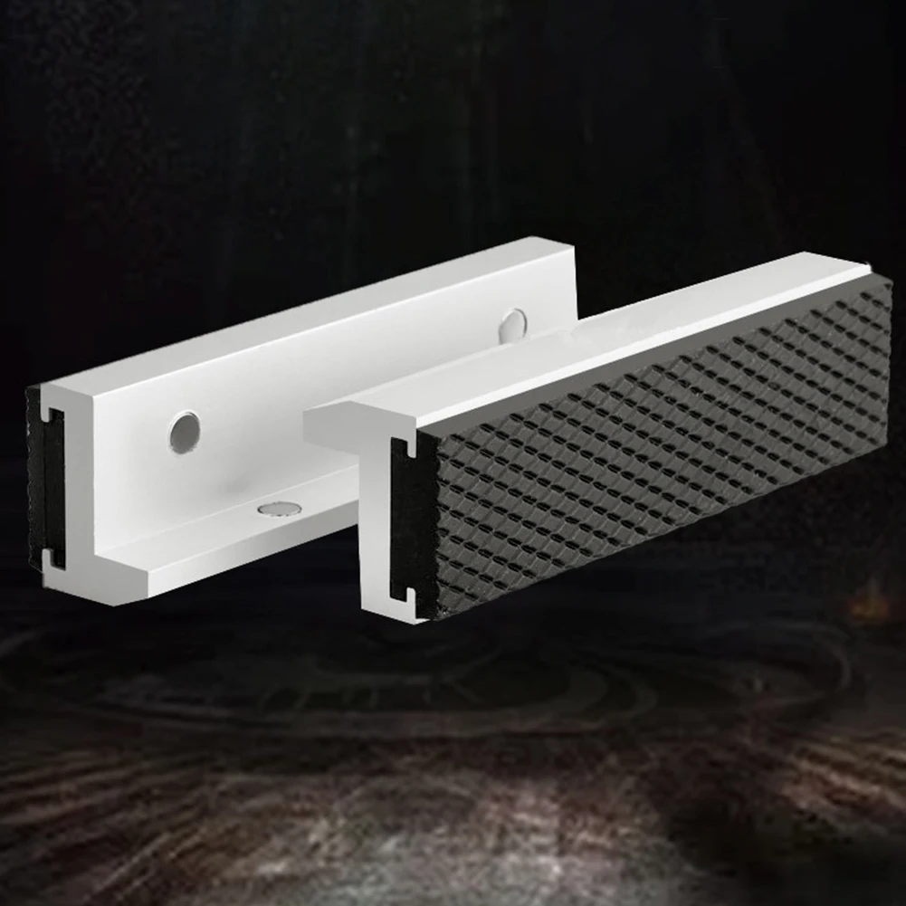 Imagem -03 - Banco Magnético Vise Jaw Cover Capa Protetora Liga de Alumínio Borracha Jaws Pcs