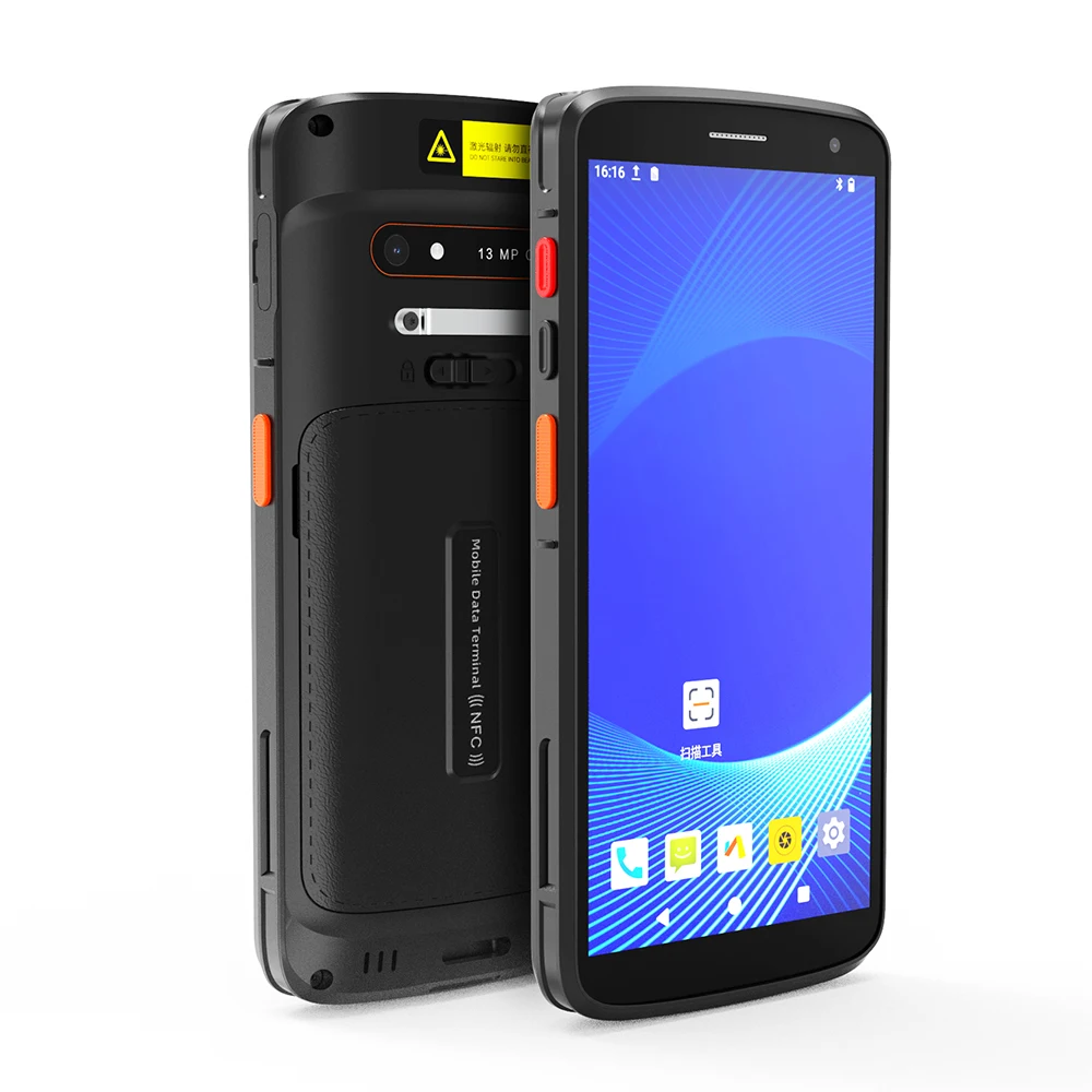 High Quality HS20-S 4+64G Android 15.0 Industrial Rugged Handheld PDA with 6-Inch FHD Display NFC (13.56MHz) 2D Barcode Scanner