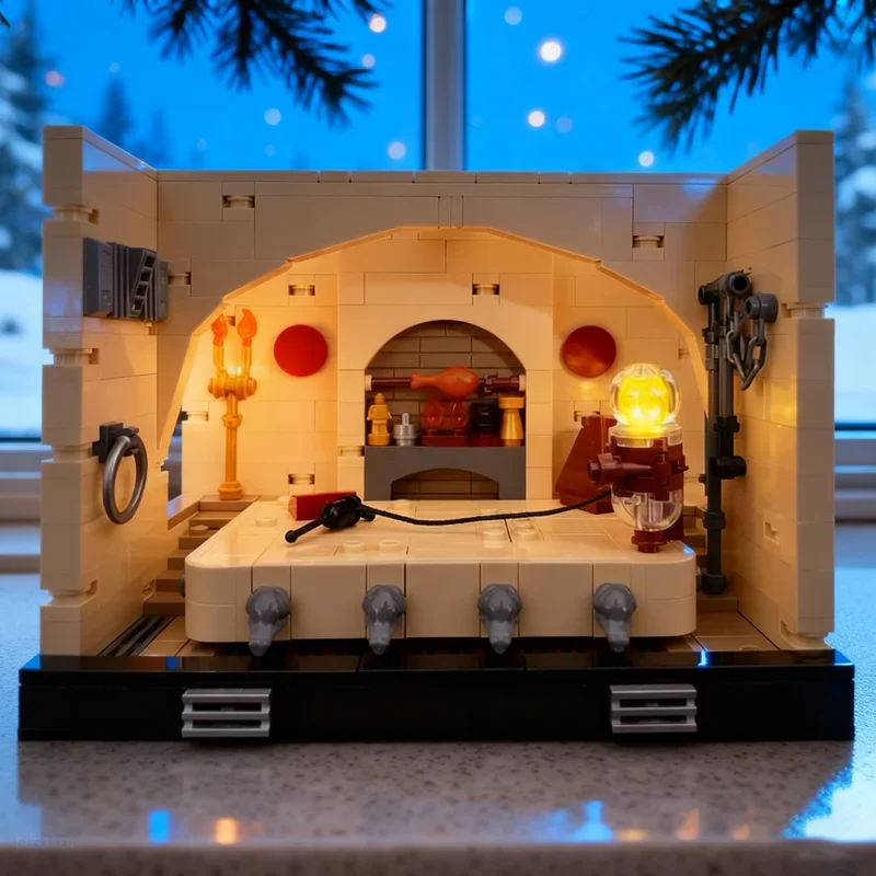 534 Piezas MOC Jabba's Palace Throne Room, Bloques de Construcción de Modelos, Juguetes de Construcción, Regalo de Navidad, Ladrillos Creativos para Armar