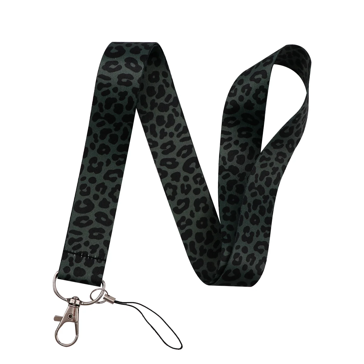 Leopard Print Lanyard Strap for Cellphone Key Chains ID Card Badge Holder Keychain Hanging Rope Keycord Neckband Accessories