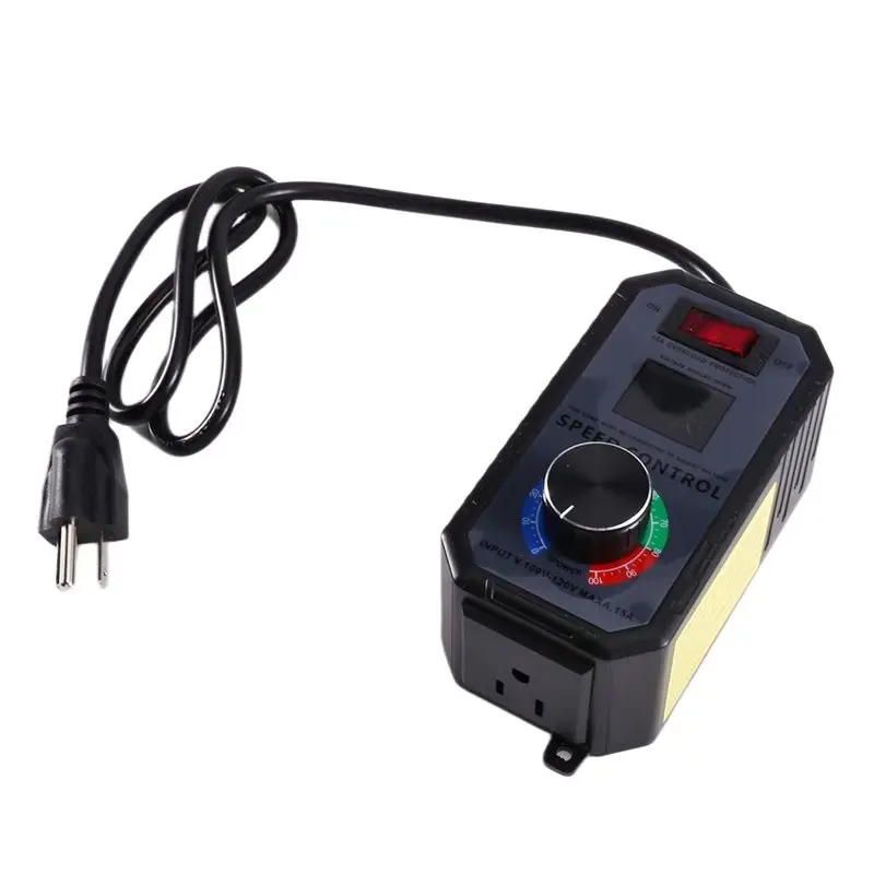AB34-AC Motor Speed Controller 100V-120V 15A Variable Speed Regulator -Overload Protection And LED Display Us Plug