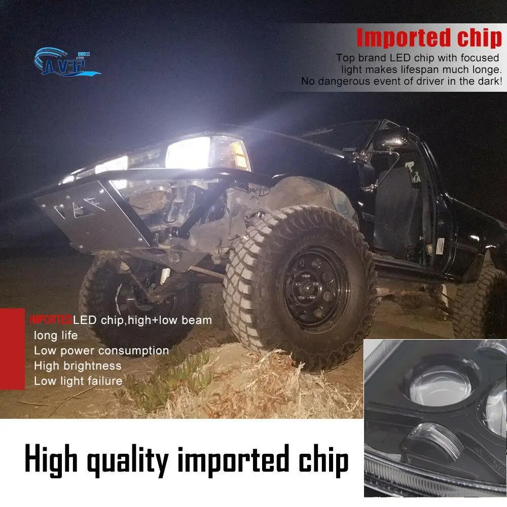 

AV32-1PCS H6054 7X6 дюймов 5X7 дюймов светодиодная фара проектора квадратная герметичная для Plym Dodge GMC Jeep Cherokee Wrangler XJ YJ