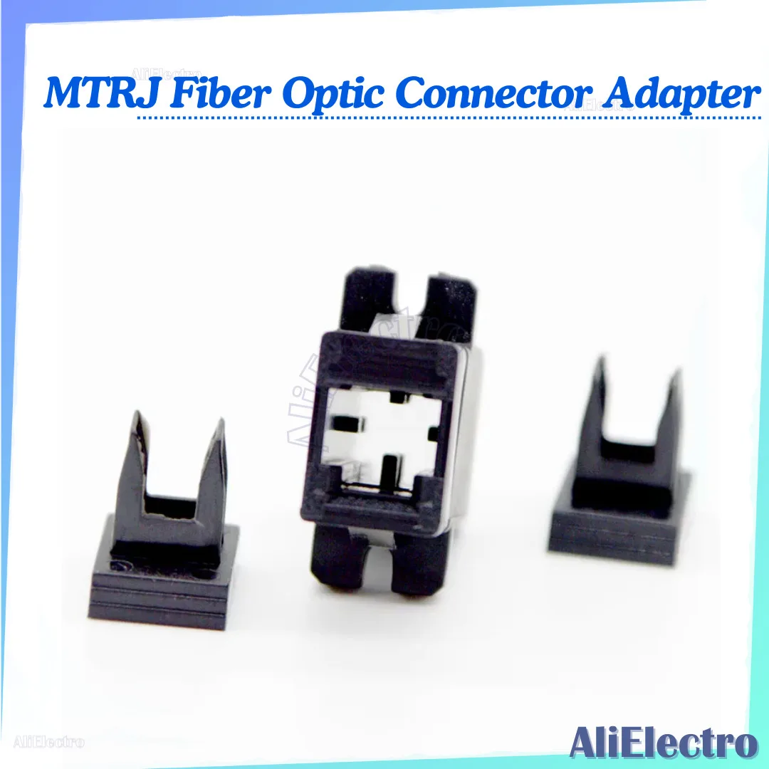 

20PCS Fiber Patch Cord Cable Connector MTRJ Fiber Optic Connector Adapter SC Type Black MT-RJ Flange Coupler Special Wholesale