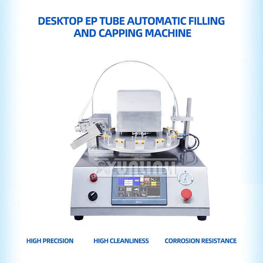 EP Tube Automatic Filling and Capping Machine Desktop Lab Liquid Reagent Filling Machine Quantitative Filling XBTZP-30