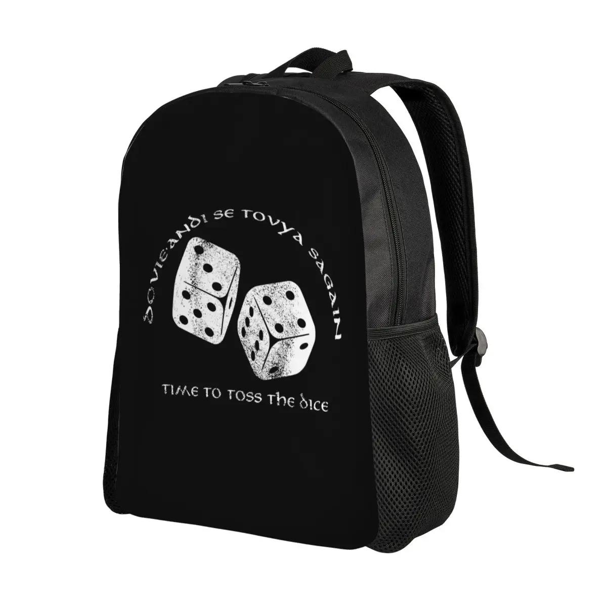 Time To Toss The Dice Wheel Of Time Backpack Daypack Large Capacity Kids BookBag School Bag Shoulder Bags for Men Women