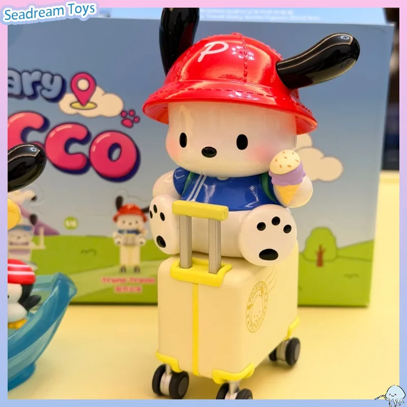 Authentic TOPTOY Pochacco Travel Diary Series Figures Blind Box Cute Figure Collectible Toy Desk Ornament Gift & Decorative Gift