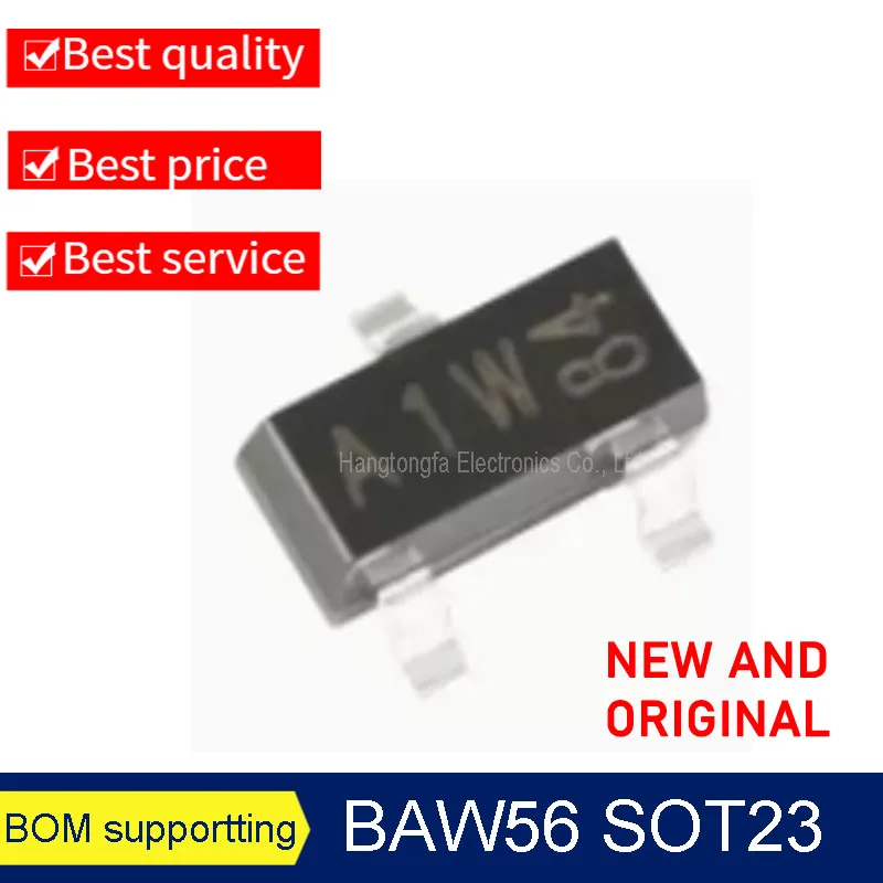 Original BAV99 BAV70 BAW56 Marking A7W A4W A1W SOT23   SMD Triode NEW