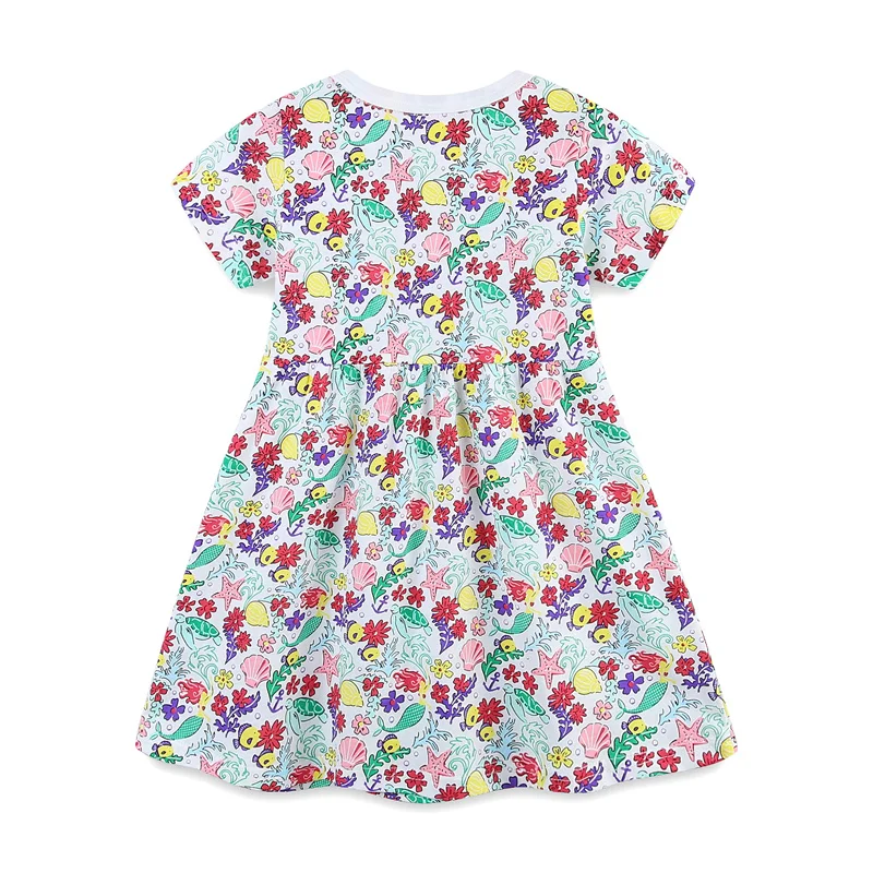 Baby Girls New Designed Summer Clothes Applique Some butterflies Kids Dresses Sleeves Clothing 2-7T 2020