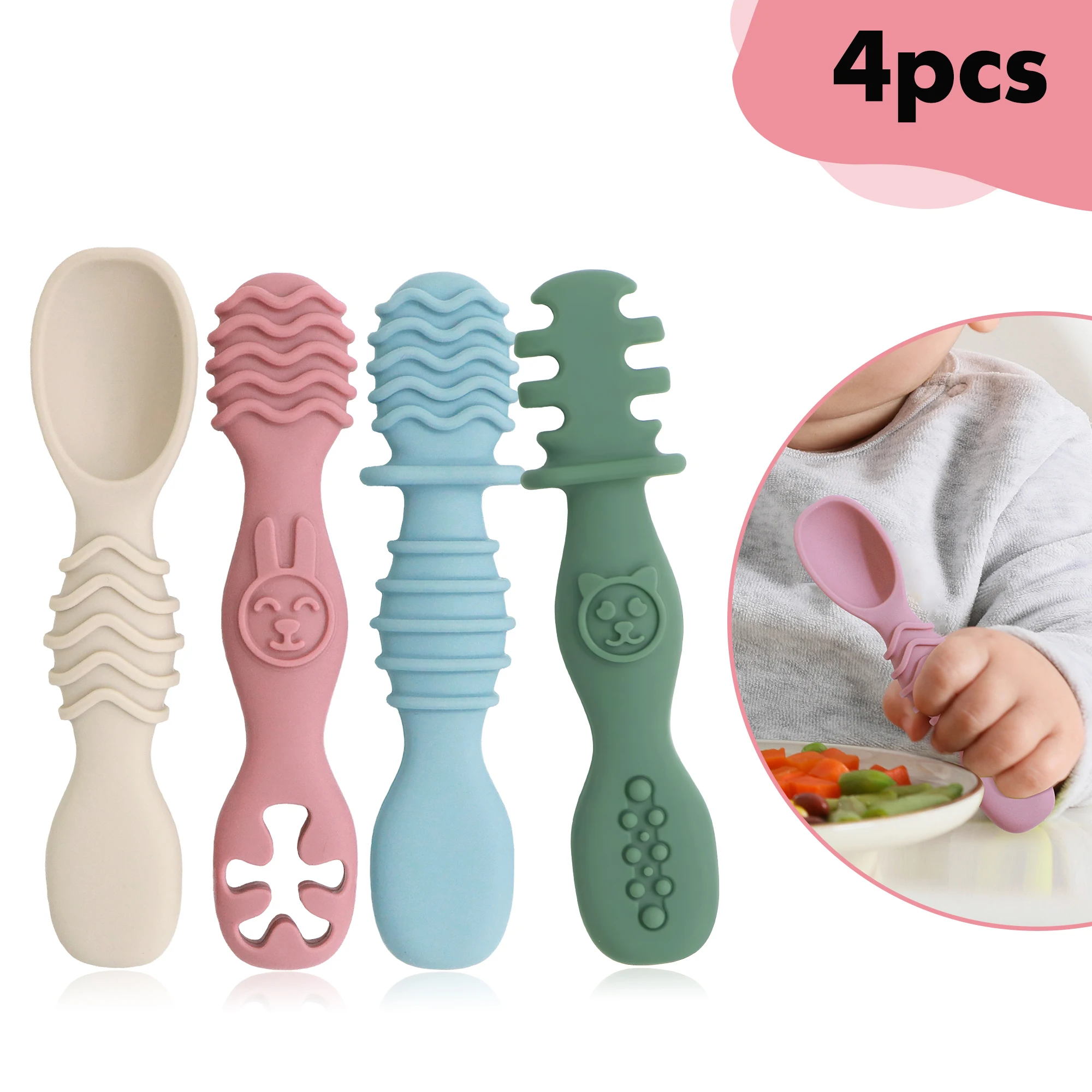 4-Piece Set - Silic…