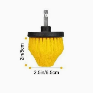 7-Piece Drill Brush Attachment Set, Cleaning Brush Tool Kit, Multi-Purpose Drill Brush with Extension Pole for Floor, Automotive