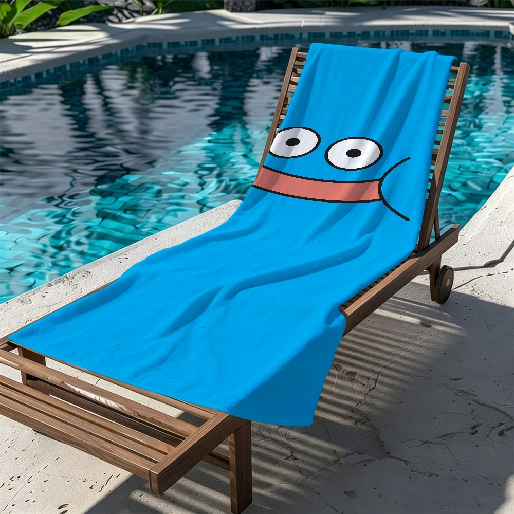 D-dragon cute Slime Towel Large Quick-Drying Q-quest Microfiber soft Beach Towel for Travel Fitness Sauna Bathing Camping