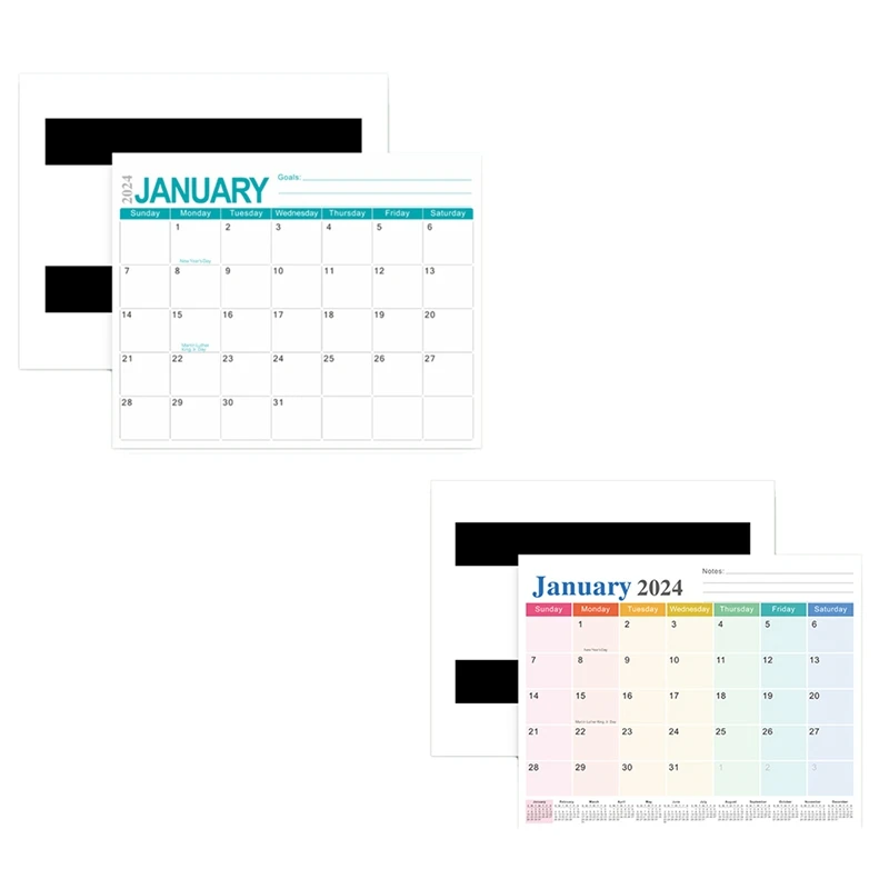 Fridge Calendar For Refrigerator, Runs From January 2024 Until June 2025, 18 Monthly Calendar Blue