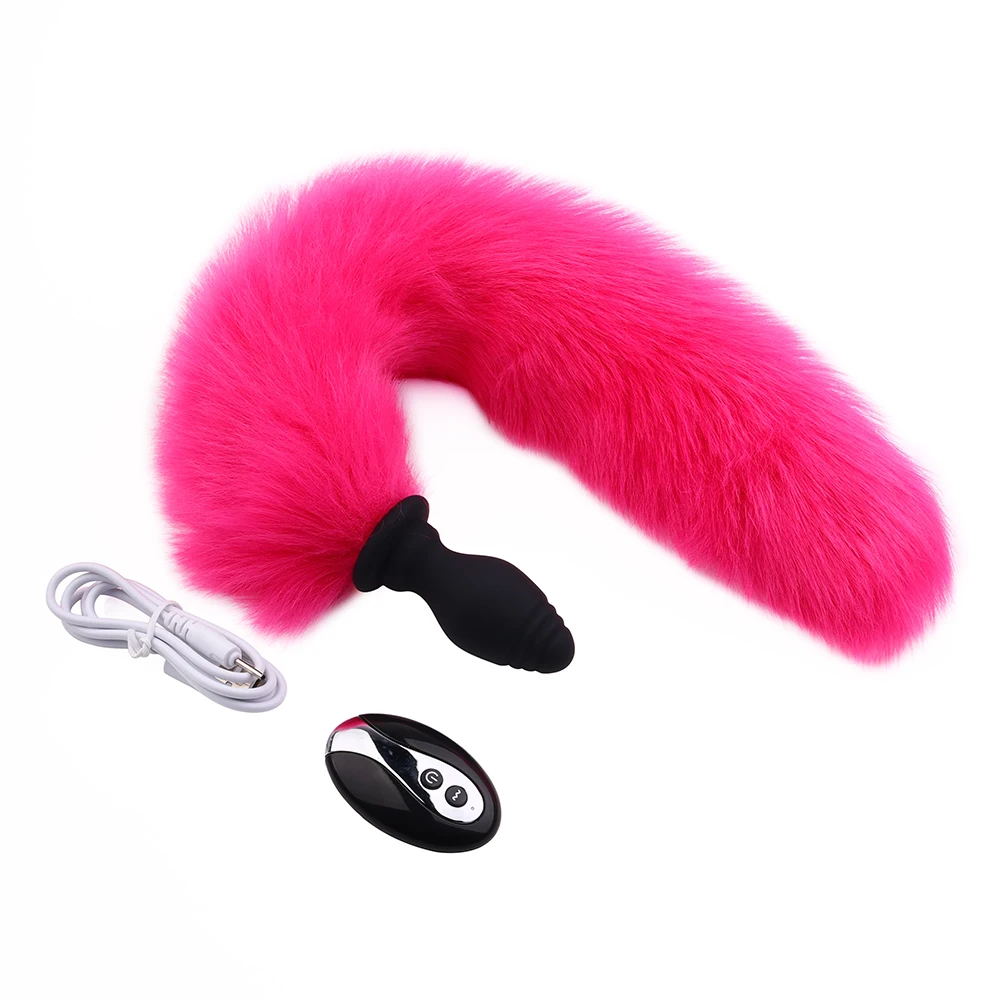 anal plug kuyruk Blauer Doppeldildo für 2in1 Stimulation | strukturiert, geädert in  Hufeisenform | Baile 1 St main image 1