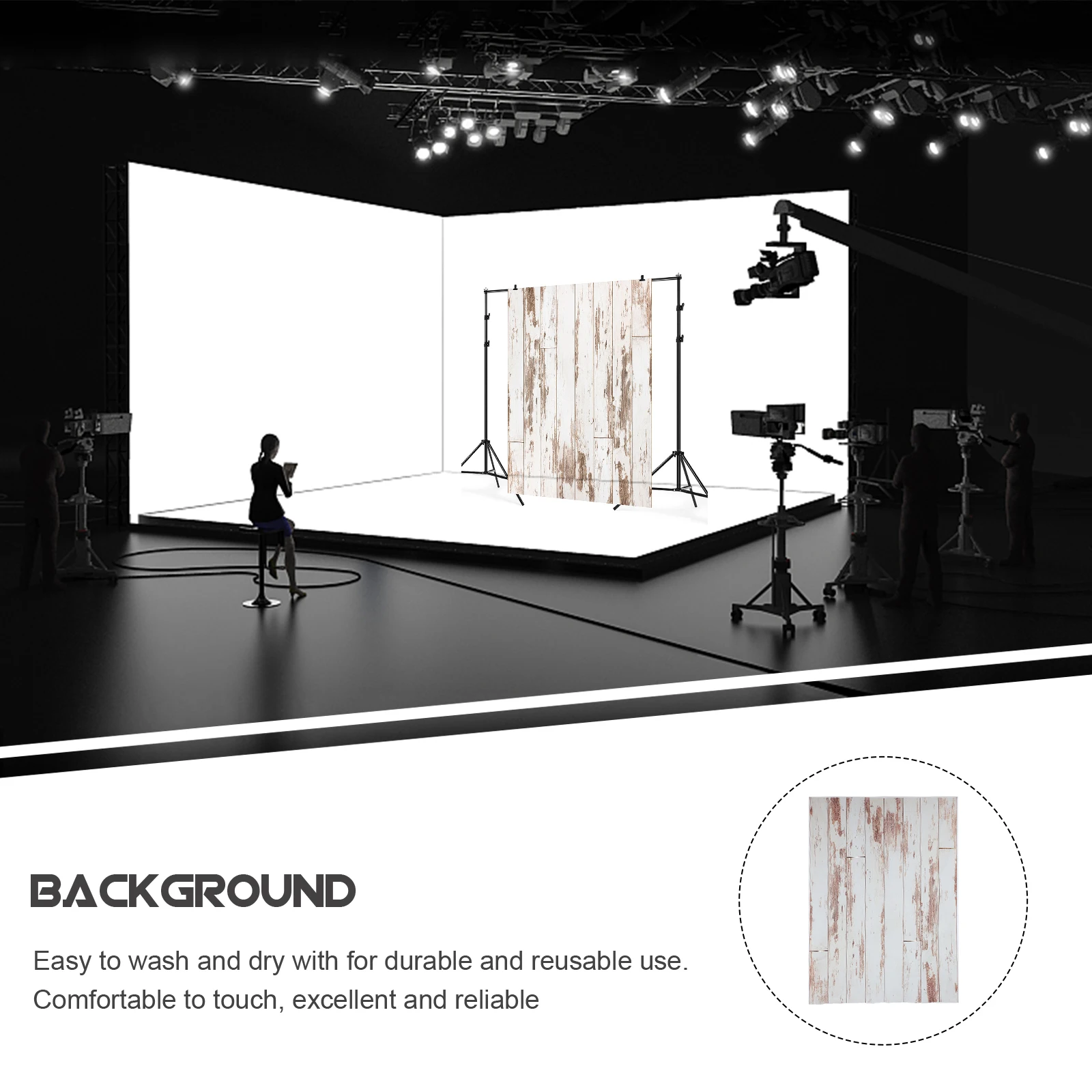 

Vintage Wood Grain Background Cloth Photography Backdrop Fabric For Studio Party Home Decor Event Wedding Live Broadcast