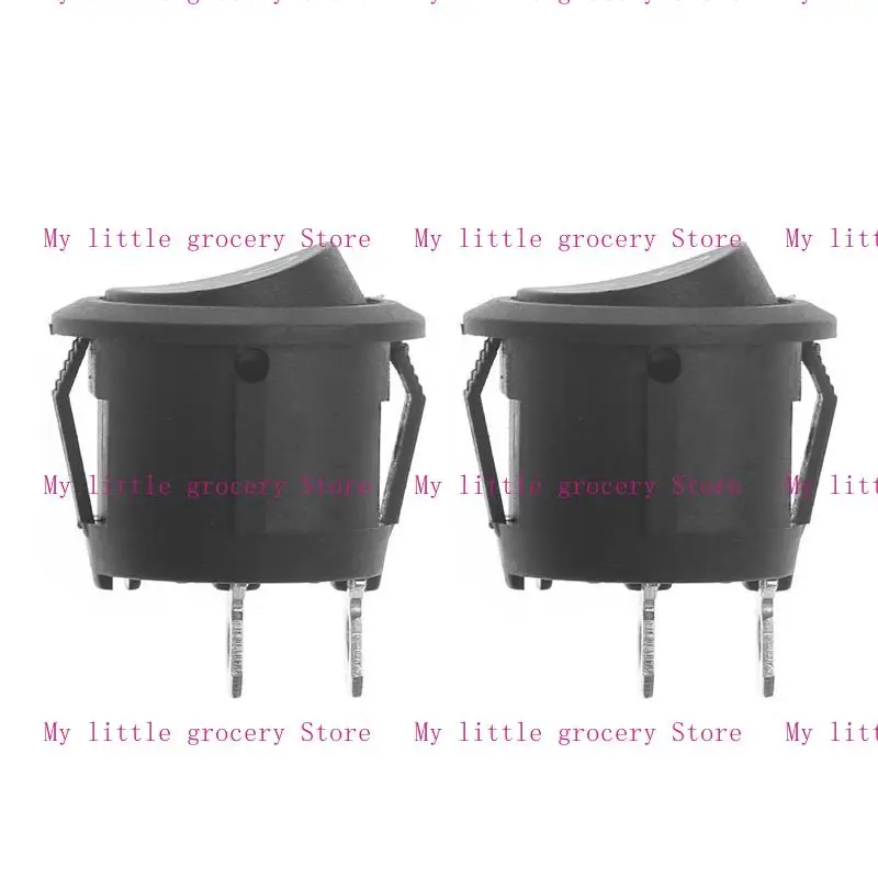 D5BD 2x 2 pines Rocker Switch Black SPDT Inmisionadores instantánea encendido Mini 2 Posición Switch