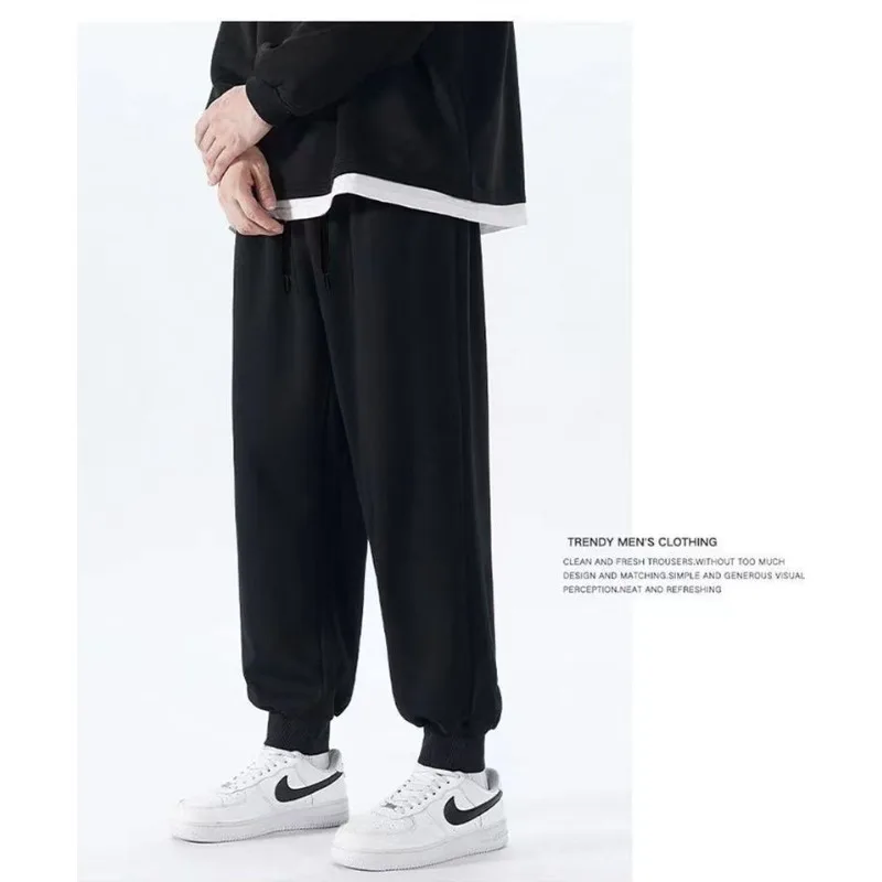 

Модные брендовые флисовые спортивные штаны, зимние спортивные брюки, универсальные теплые и утолщенные леггинсы в осенне-зимнем стиле, брюки