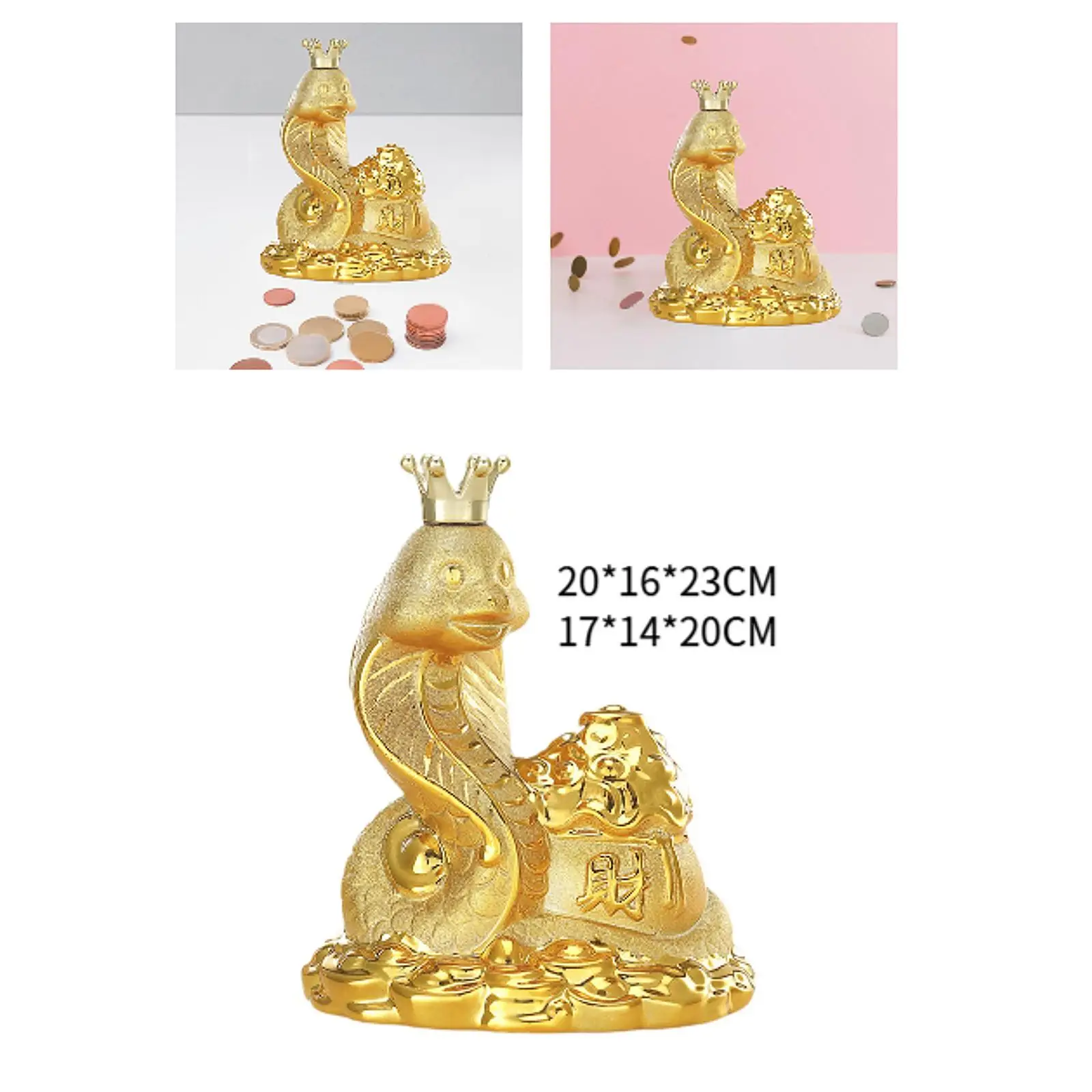 งู Piggy Money Bank ของที่ระลึกของขวัญเครื่องประดับรูปสัตว์คอนเทนเนอร์กล่อง