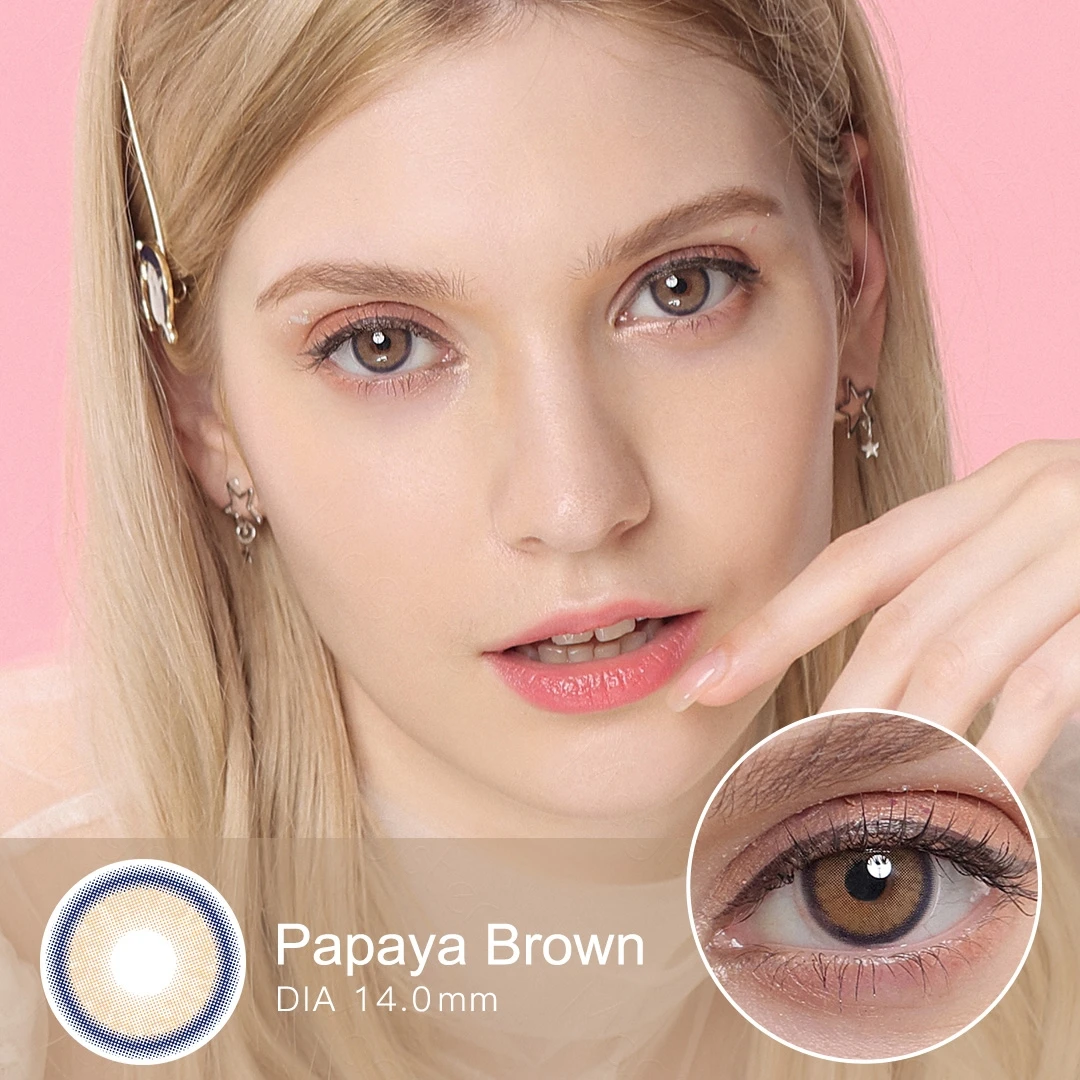 （0~-6.0）Colored Contact Lenses with Prescription Myopia Beauty Health Contacts Natural Color Lens Eye with degree