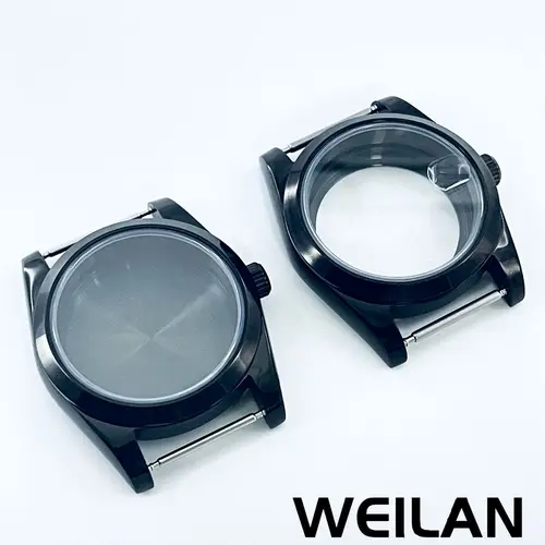 36mm 40mm oro rosa negro plateado NH34 NH35 NH36 NH38 NH39 NH70 NH72 ETA2824 PT5000 caja de reloj superior impermeable zafiro Crysta