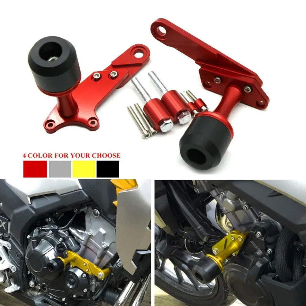 

Frame Sliders Protector Crash Pads Bobbins For Honda CBR 500R CB500X/F 2019-2023