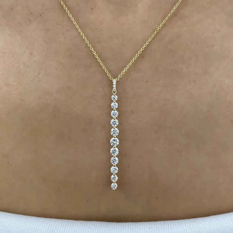 Thumbnail 2 - #13 Latest Moissanite Pendant Necklaces Price Drops