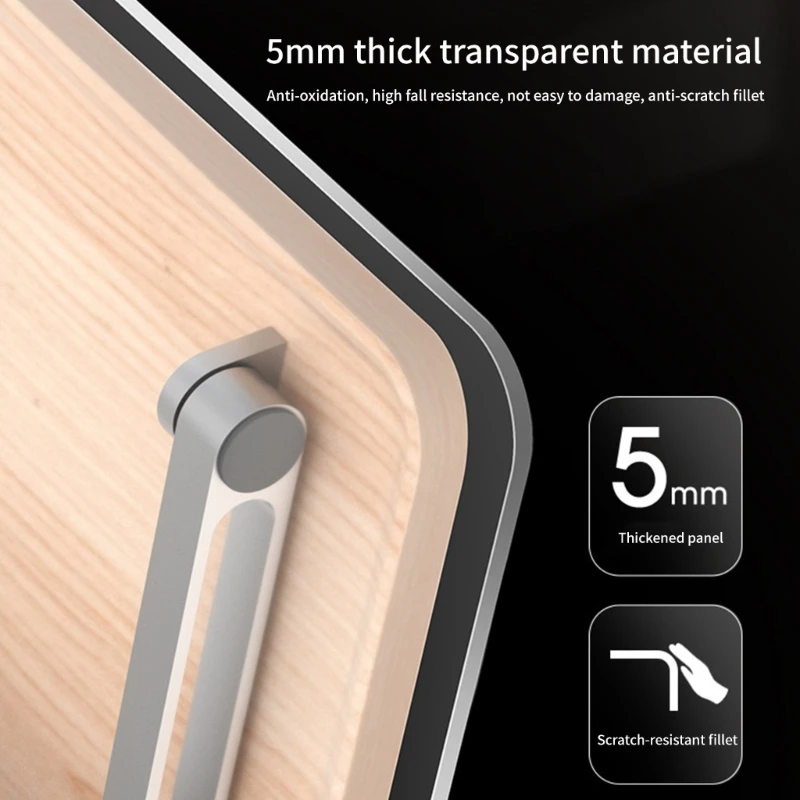 Support lecture bureau multifonction, support d'ordinateur en métal acrylique