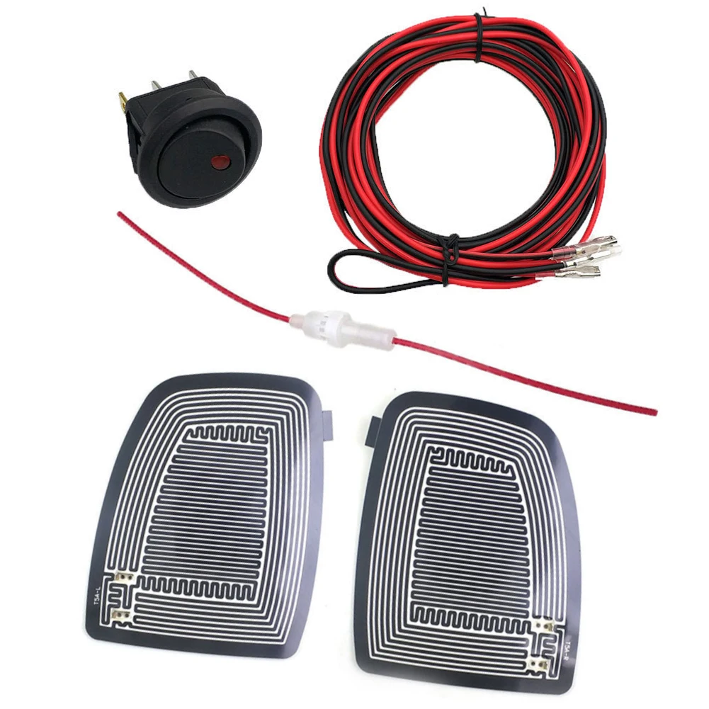 Dc 12v אוניברסלי רכב כנף המראה מחומם חם מראות dlogger להסיר קרח/גשם/גשם/כפור נהיגה בטוחה
