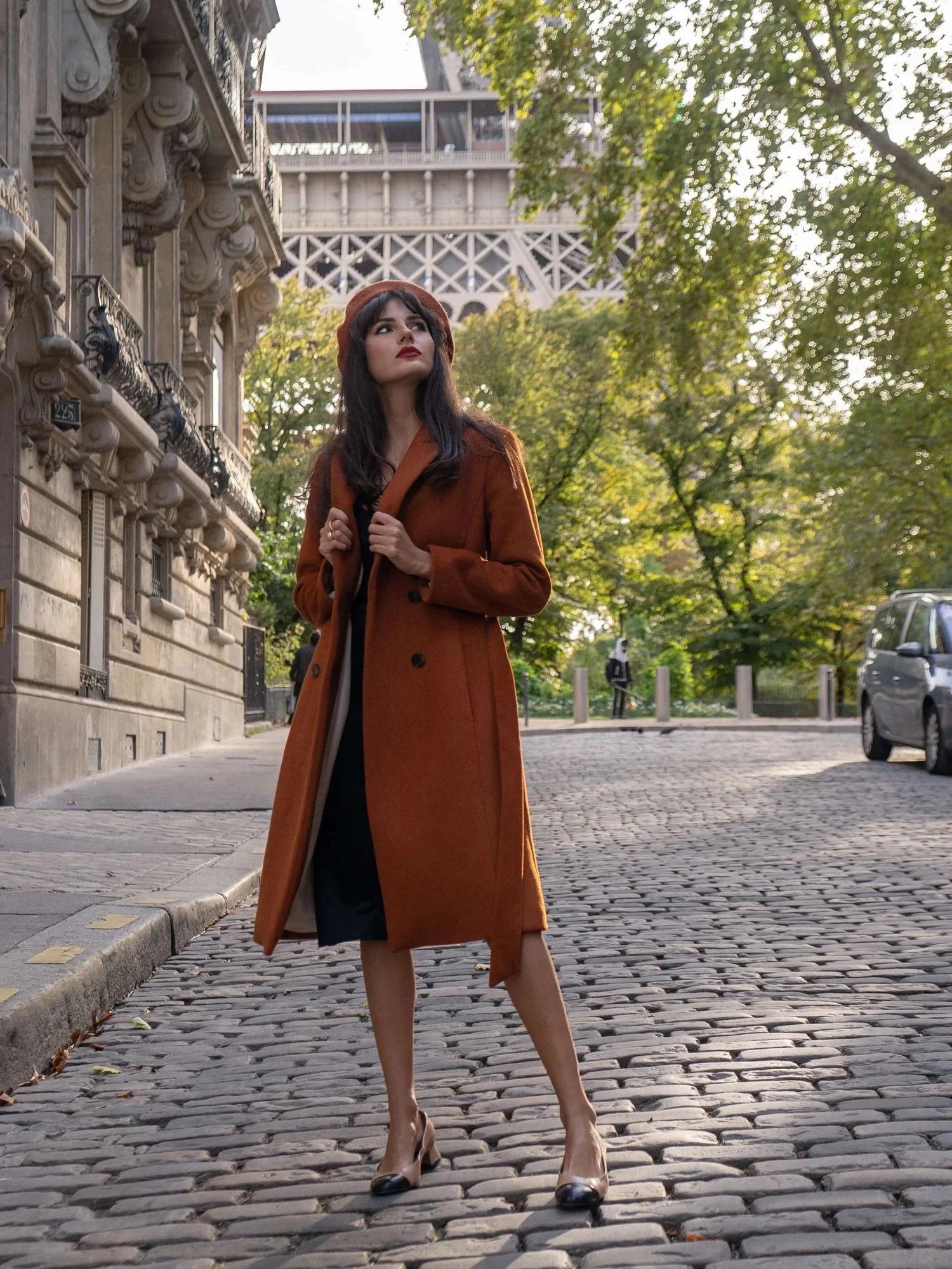 

Ретро-твидовое женское двубортное приталенное пальто для свиданий и повседневной носки, с длинными рукавами, из других материалов