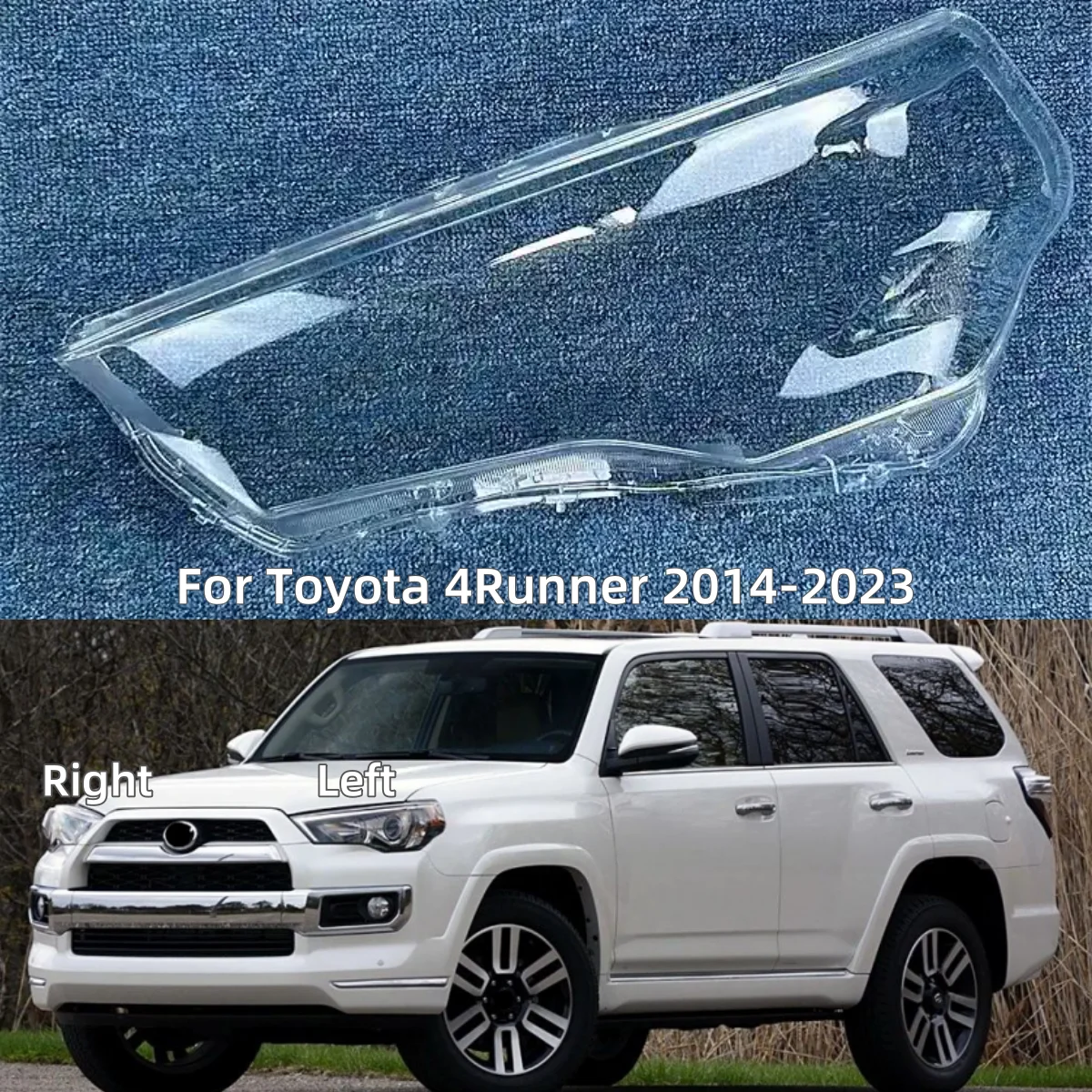 

For Toyota 4Runner 2014 2015 2016 2017 2018 2019 2020 2021 2022 2023 Accessories Cars Headlight Rubber Cover Transparent shell