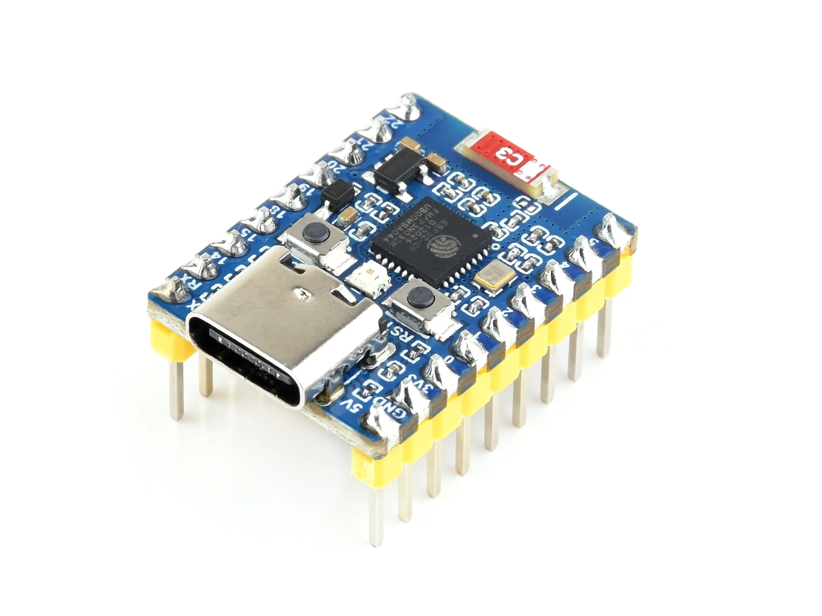 ESP32-C6-Zero-M, With header,Dual Processors, 160MHz Running Frequency, 2.4GHz WiFi 6 and Bluetooth 5