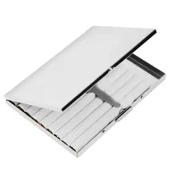 Ultra-slim Creative Stainless Steel Cigarette Carry Case Storage Box Smoker Gift New