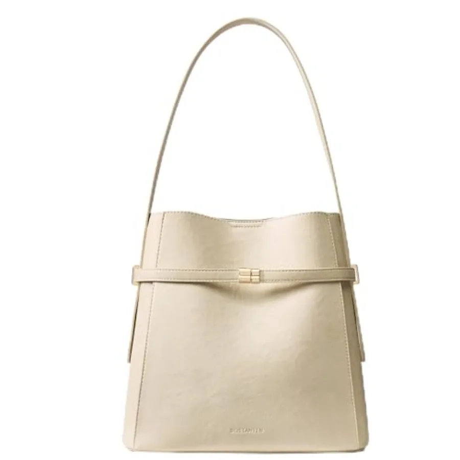 BOSTANTEN Bucket Bag Soft Vegan Leather Purses for Women Trendy Shoulder Handbags with Separate Pouch