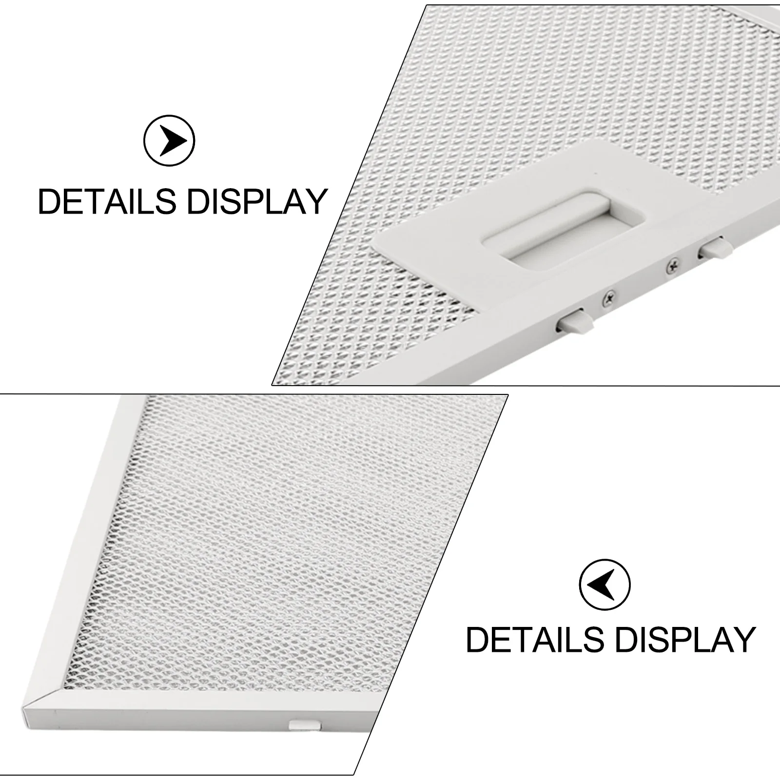 للاستخدام في المطبخ، فلتر غطاء محرك السيارة من سبائك الألومنيوم، فلتر الشحوم، أداء الذروة، بديل منتظم لتهوية المطبخ