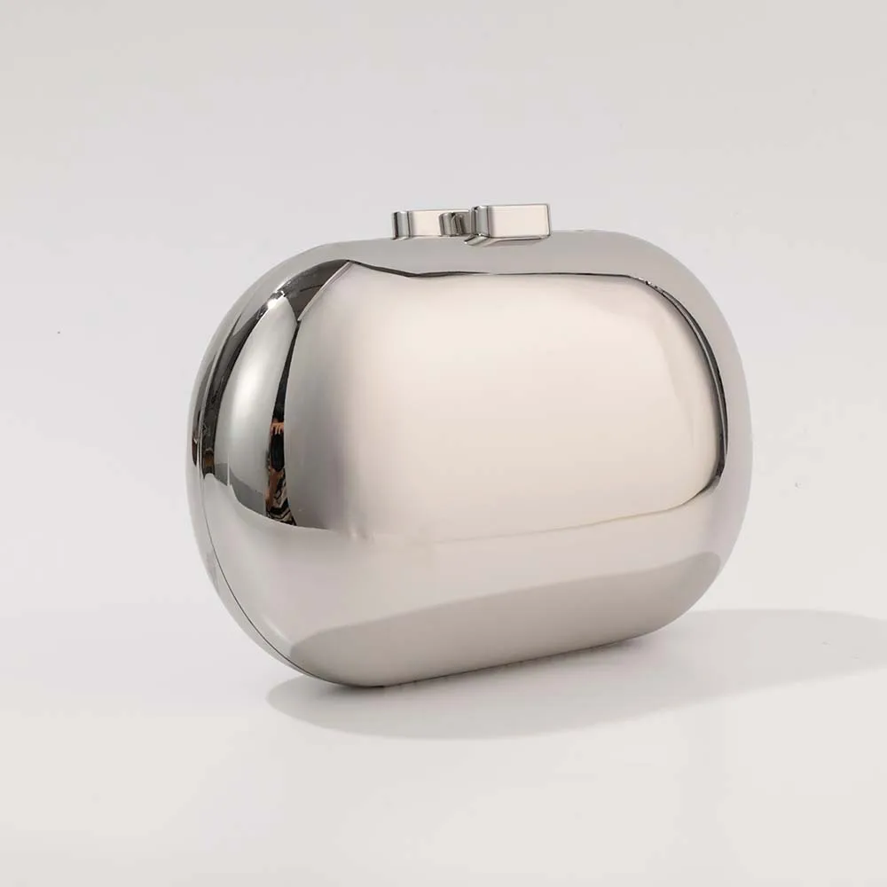 

Promotion Luxury Designer Bags Handbag Evening Party Crossbody Shoulder Fashion Clutch Metallic Silver Gold Luxury Women's Bags