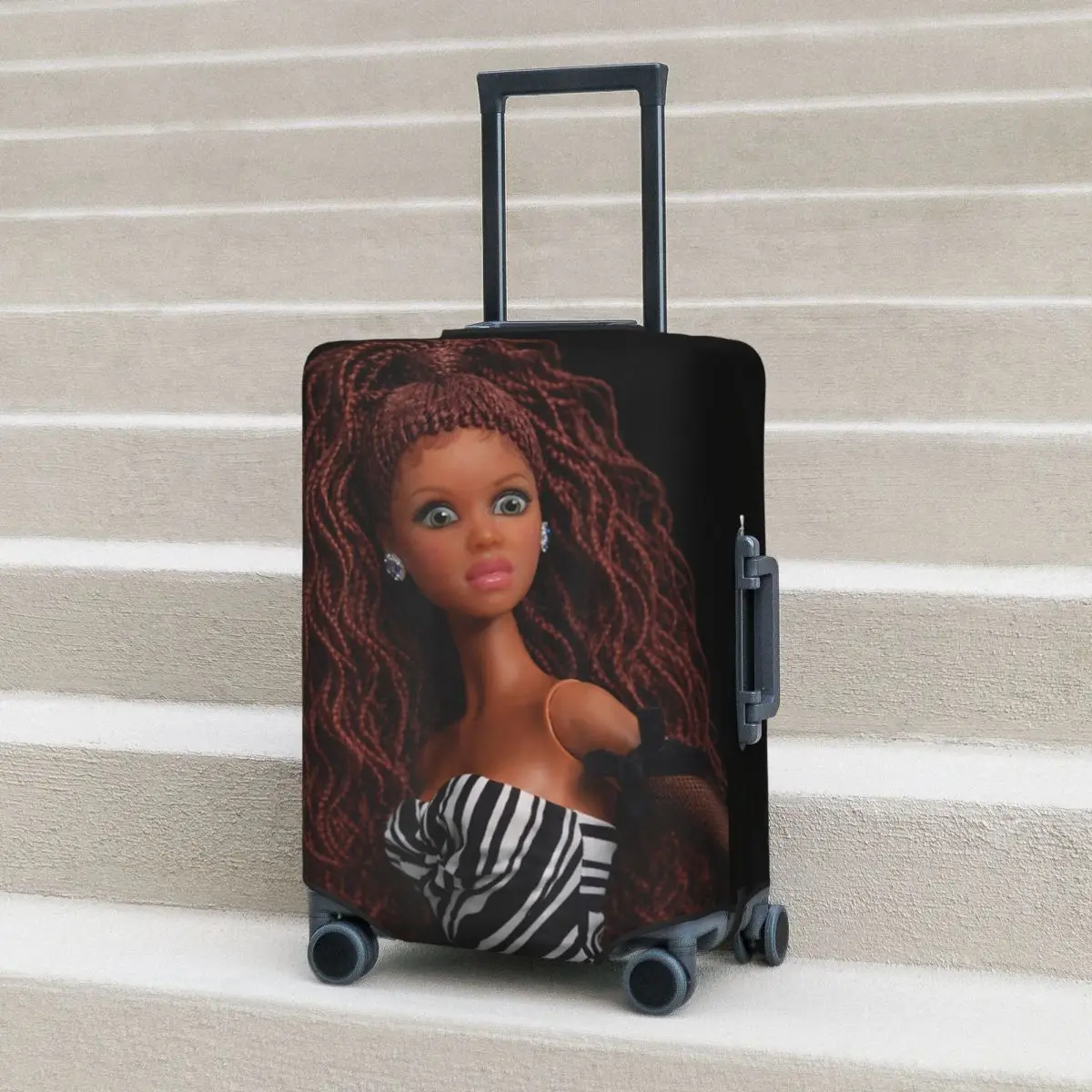 

Disgusted FACE Meme Doll Babe X Only Cute Baby Love Fans Suitcase Cover Travel Holiday Fun Luggage Accesories Protector