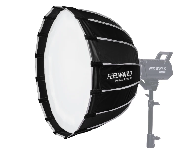 FEELWORLD Bowens Mount 60cm Deep Parabolic Softbox Studio Photography Light Professional Photography Light Kit