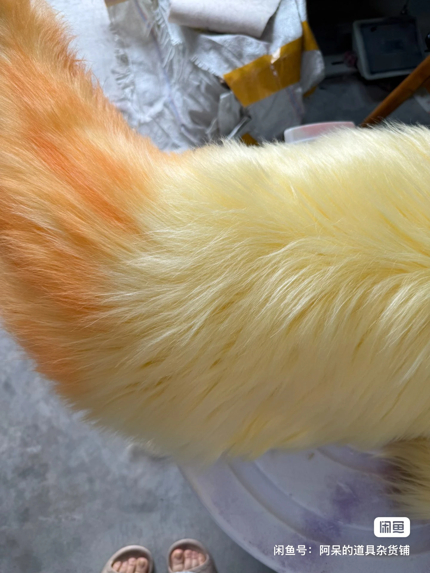 Game Honor of Kings Veera Fox Tail LOL Cosplay Prop Plush Tail for Halloween Carnival Party Accessories