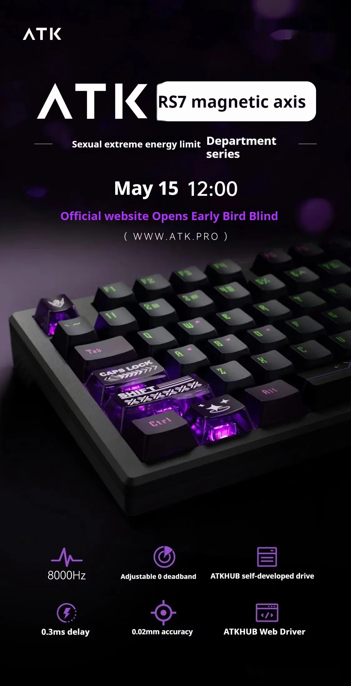 Imagem -03 - Teclado com Fio de Liga de Alumínio Teclado Magnético Junta Hot Swap Personalizada Rgb para Presentes E-sports Gamer Vatgn k Rs7