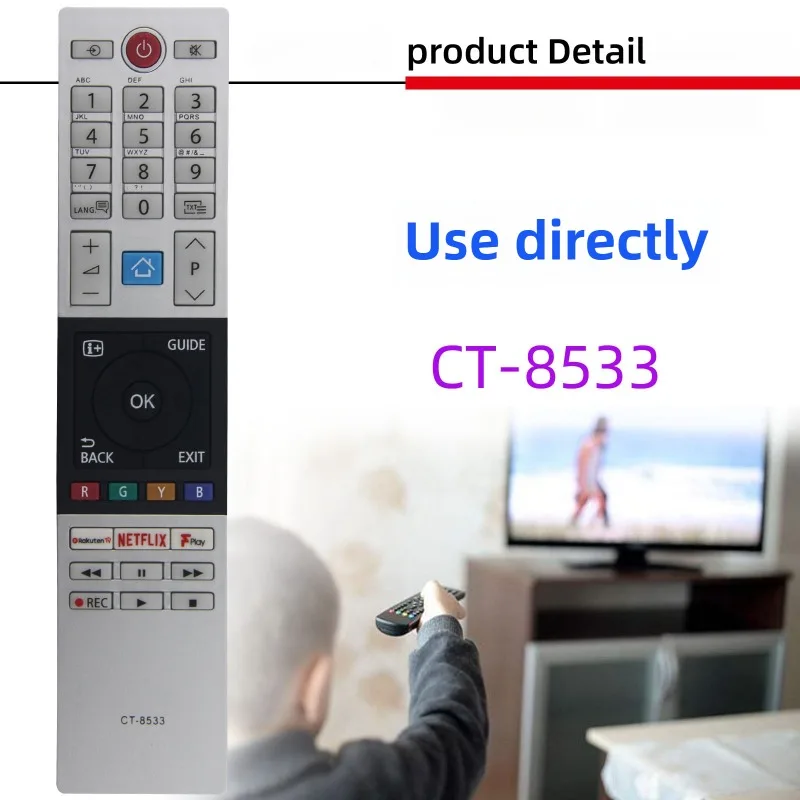 

NEW Replacement Remote Control for Toshiba CT-8533 TV for 43U6863DB 55U6863DB 65U6863DB 75U6863DB 2018 Fernbedinenung