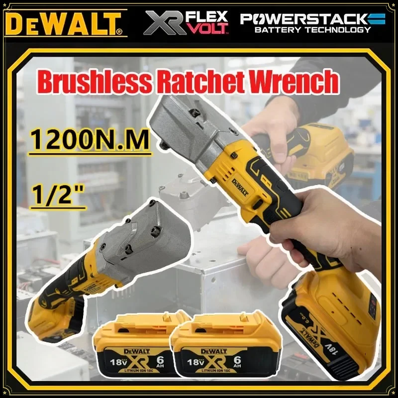 

Аккумуляторный бесщеточный гайковерт DeWALT 1200 Нм, 1/2 дюйма, для снятия винтов и гаек, ремонт автомобилей, электроинструмент