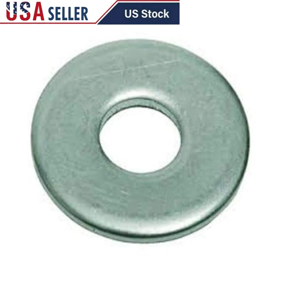 

Steel Flat Washer Zinc Plated 3-1/4 Inch OD 1-1/2 Inch ID 0.180 Inch Thick Pack of 10 ASME B18.22.1 Fastener Spacer