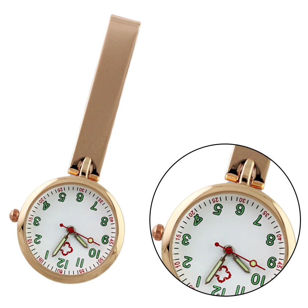 ساعة جيب ممرضة إبداعية متينة للاستخدام الآمن، عدد واضح، إضاءة ليلية، تصميم رائع، هدية عصرية للموظفين الطبيين