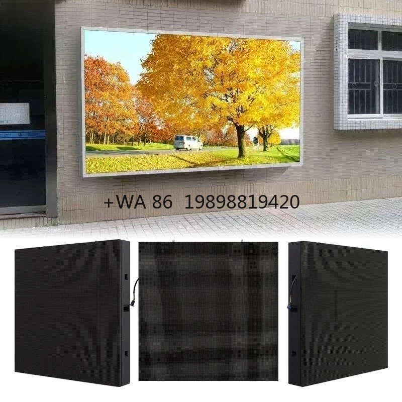 

Светодиодный экран переднего обслуживания Водонепроницаемый рекламный дисплей Рекламный щит Железный шкаф P6.67 P8 P10 Открытый