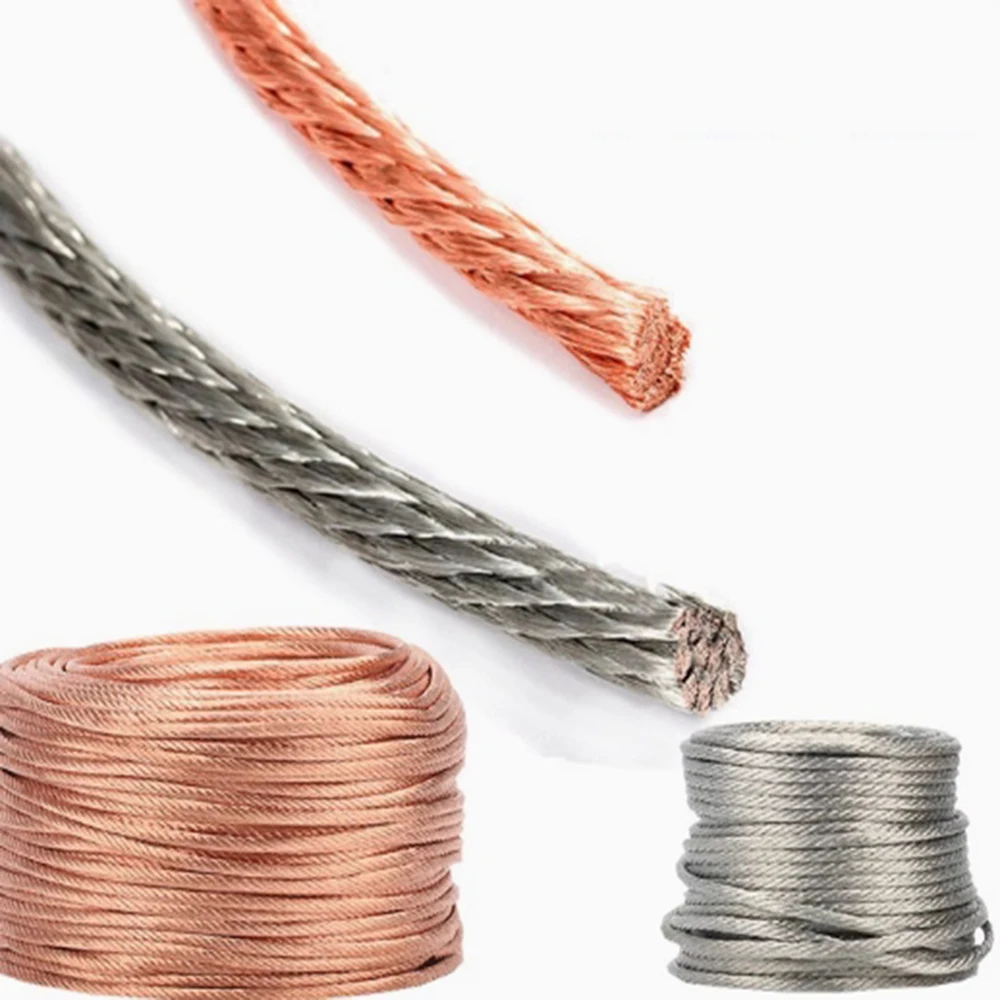 

Bare Copper Braid Grounding Wire Conductive Strip Coppers Stranded Tinned Soft Copper Wire 25 square -95 square