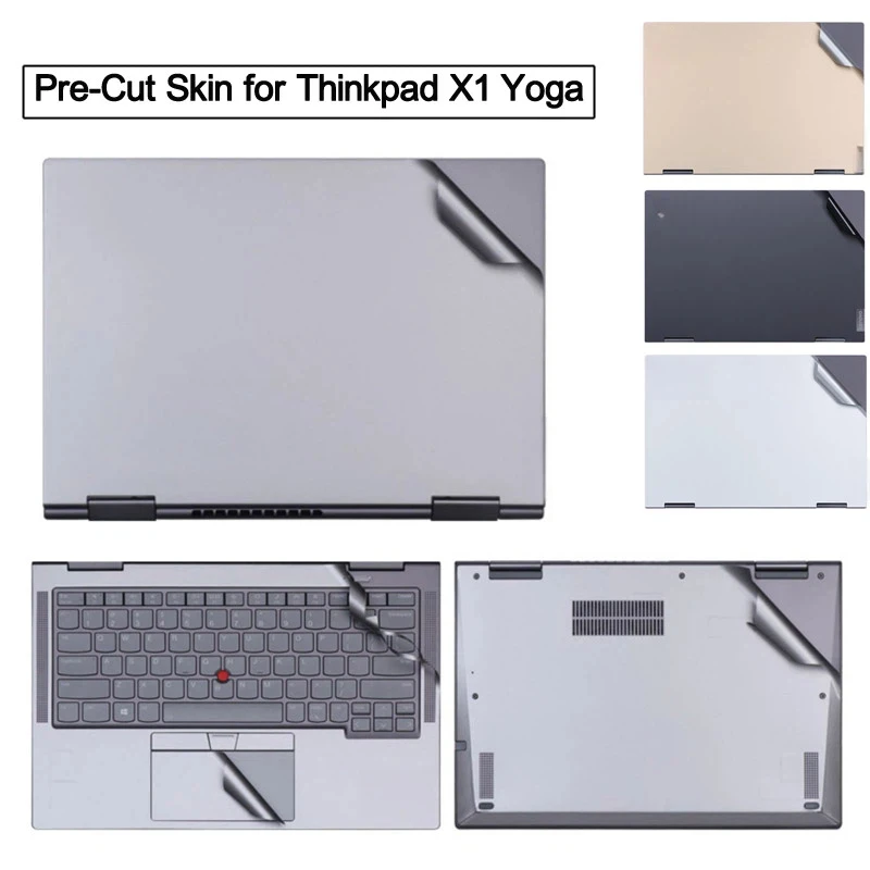 Pre-Cut Anti Fingerprints Laptop Vinyl Sticker Skin Cover for 2022 2021 2023 2024 Lenovo Thinkpad X1 Yoga Gen 9 8 7 6 5 4th 3rd