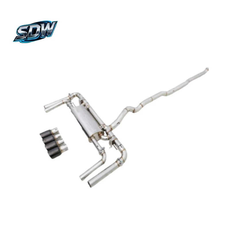 wholesale Stainless Steel Catback Exhaust Pipe for  X1 M35i X2 M240i X3 X3M X4 X4M M340i M440i Performance Sport Car Exhaust view 2