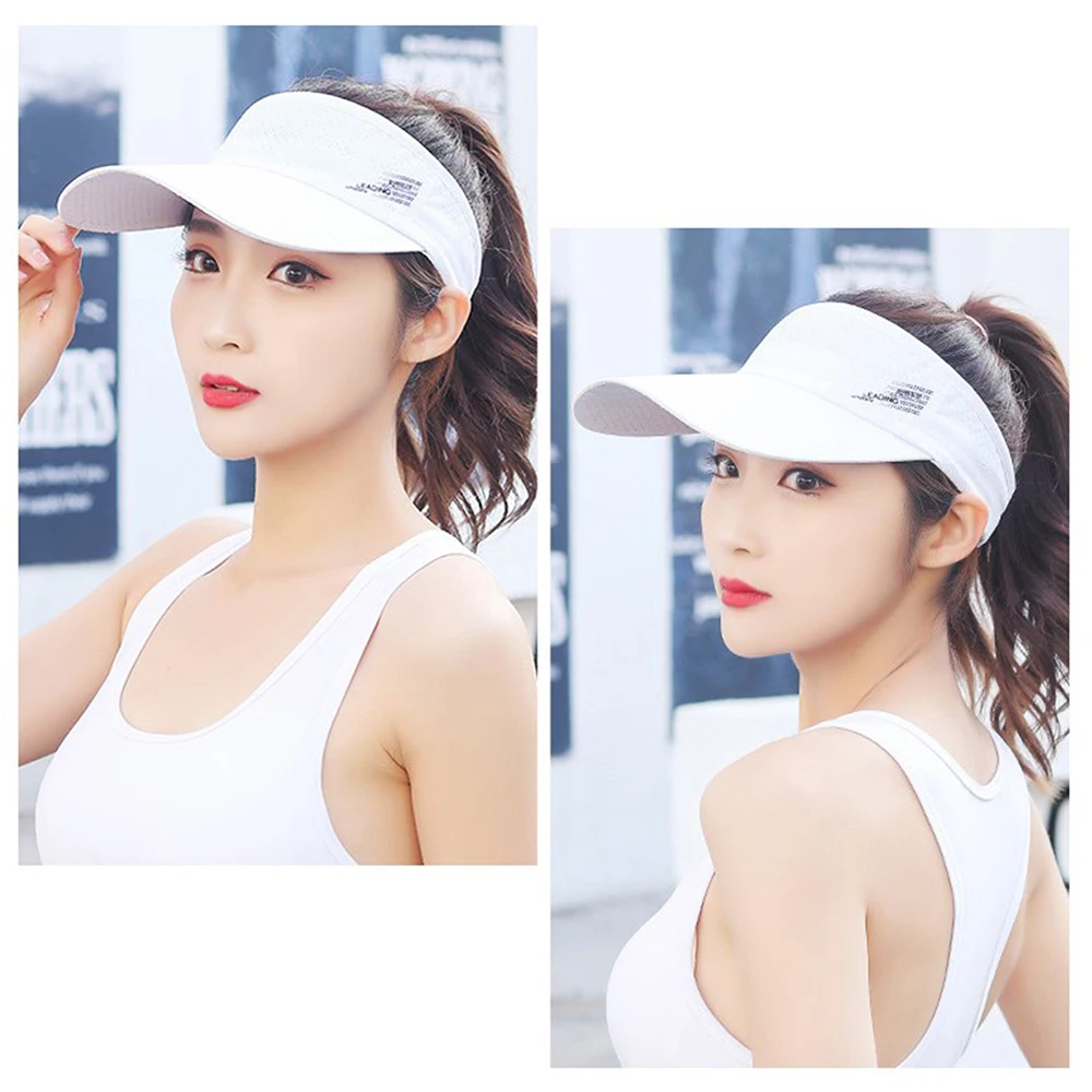 قبعة بيسبول مفتوحة من الأعلى للنساء والرجال قبعات شاطئ قابلة للتعديل، قبعات عصرية للخروج على شكل ذيل حصان رياضية للحماية من الشمس