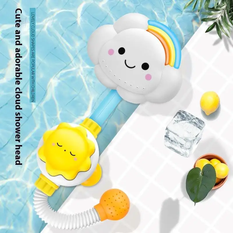 

1 Piece Splashes Bathroom Sprinkler Water Game For Kids Clouds Model Faucet Shower Water Spray Kids Bath Toys
