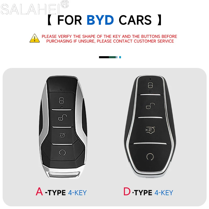 Leather Car Key Case Cover Shell Holder For BYD Tang EV600 Han EV Yuan ATTO 3 Song PLUS Pro MAX DMI Qin Seal Dolphin Accessories