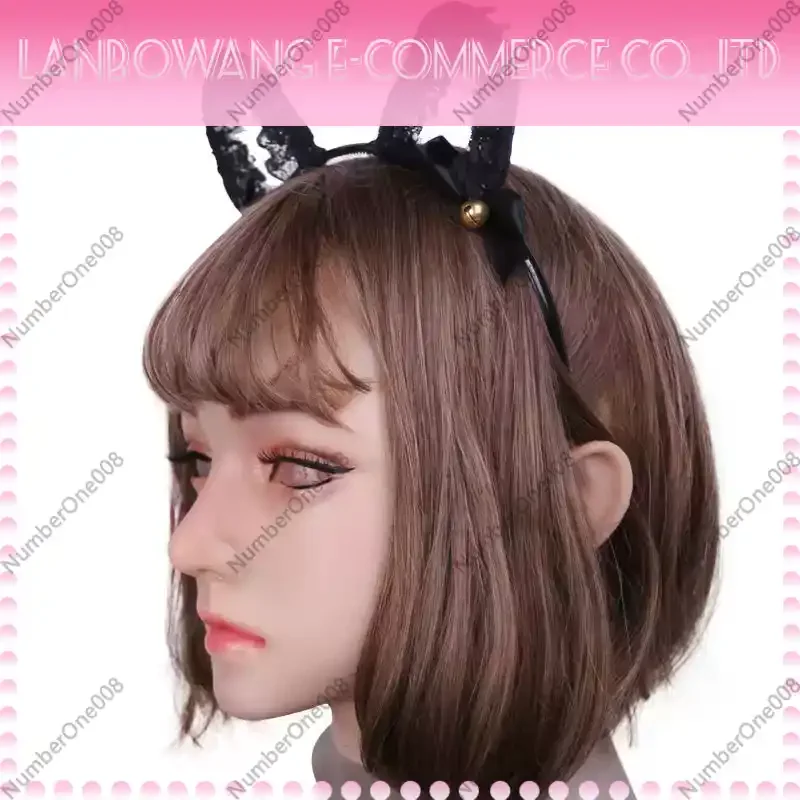 Full Head Silicone Mask Female Realistic Transgender Cosplay Drag Queen Face Cover